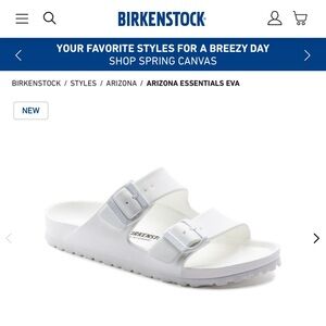 White Birkenstock Sandals